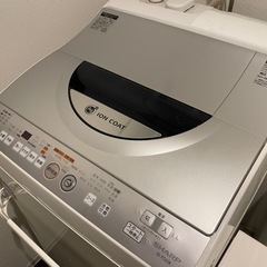 SHARP洗濯機5.5キロ(9/23または9/24取りに来ていた...