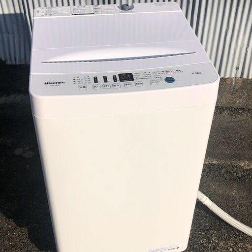 ハイセンス　HW-T45D　全自動洗濯機　4.5kg　2021年製