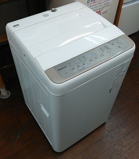 SALE! 3か月間保証☆配達有り！20000円(税抜）パナソニック 6㎏ 全自動 洗濯機 2021年製