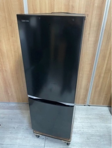 【中古】TOSHIBA 2ドア 冷蔵庫 GR-S15BS(K) 2021年製 153L