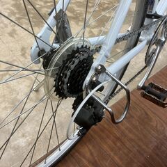 【値下げ致しました！！】WEEKEND BIKES 700C クロスバイク Size:510mm No.570●白系 ホワイト系 スポーツタイプ 自転車 チャリ ウィークエンドバイクス※現金、クレジット、ぺイペイ、スマホ決済対応