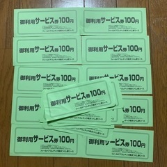 フィールドアスレチック横浜つくし野コース 100円サービス券11枚
