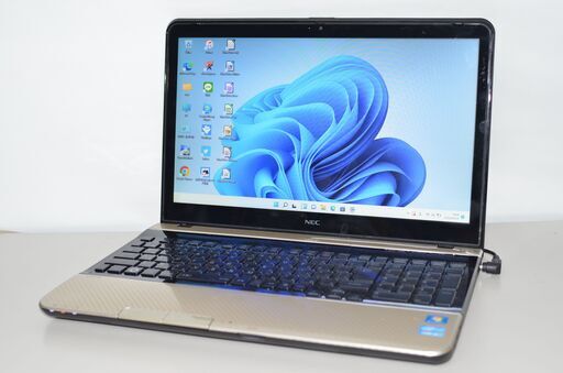 中古ノートパソコン NEC LS550/H Windows11+office 爆速SSD512GB core i5-3210M/メモリ8GB/ブルーレイ/15.6インチ/無線/webカメラ内蔵