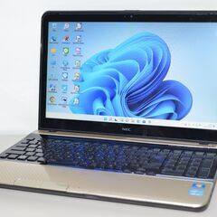 中古ノートパソコン NEC LS550/H Windows11+office 爆速SSD512GB core i5-3210M/メモリ8GB/ブルーレイ/15.6インチ/無線/webカメラ内蔵 中古ノートパソコン NEC LS550/H Windows11+office 爆速SSD512GB core