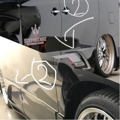 sold out（②）（セット割あり）シックスセンス アルファード、ヴェルファイア 20系 リアドアパネル  SIXTH　SENSE JOULE ジュール