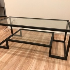 【売約済み】ガラス製ローテーブル