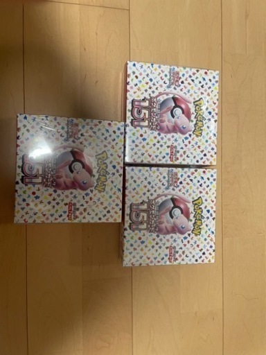 ポケモンカード151ボックス　3箱
