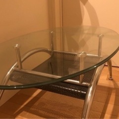 ガラステーブル　ローテーブル　サイドテーブル　