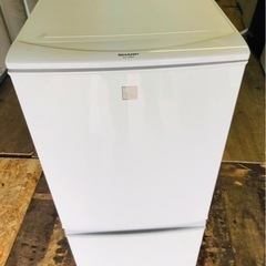 配送可能　シャープ 137L 2ドアノンフロン冷蔵庫 keyword キーワードホワイト SJ14E4KW