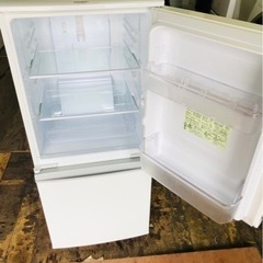 配送可能　シャープ 137L 2ドアノンフロン冷蔵庫 keyword キーワードホワイト SJ14E4KW