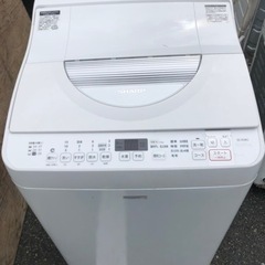 福岡市内配送無料　シャープ SHARP ES-TX5C [タテ型洗濯乾燥機 5.5kg ホワイト系]