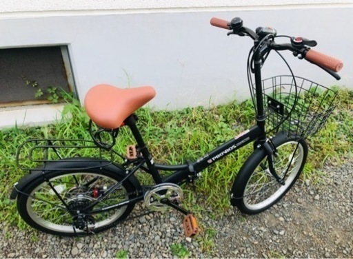折りたたみ自転車 20インチ 6段変速 ワイドタイヤ ヴェルディア 街乗り 