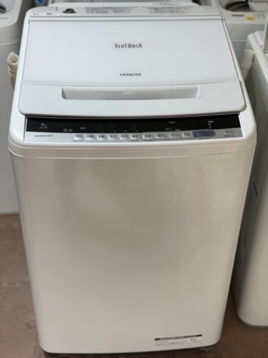 送料・設置込み　洗濯機　8kg HITACHI 2019年