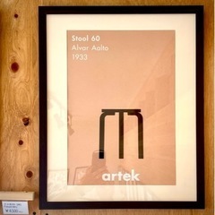 【フレーム付】アートポスター ポスター “Stool 60”