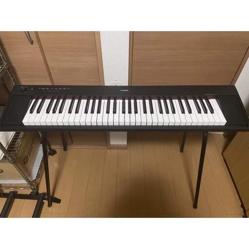 美品! YAMAHA 電子ピアノ 61鍵盤 NP-11 スタンド・ソフトケース付き