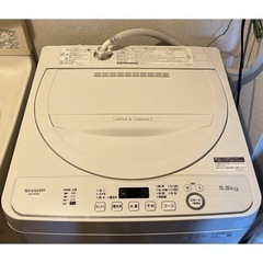 【ネット決済】SHARP シャープ 洗濯機 一人暮らし 生活家電