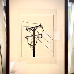 【フレーム付】アートポスター ポスター “utility pole”