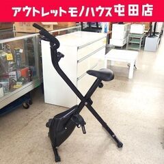 フィットネスバイク 室内トレーニング 折りたたみ ブラック エア...