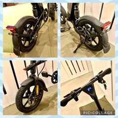 超美品】フル電動自転車 14インチ ディスクブレーキ 10ah大容量 