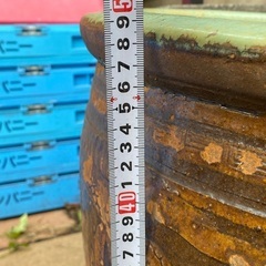 ◎お値下げしました‼️ ピータン 甕 壺 メダカ 陶器 植物鉢 金魚鉢