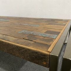 d-Bodhi/ディーボディ FERUM COFFEE TABLE フェルム チーク古材 FERUM NIGHT TABLE 2点セット 中古家具 店頭引取歓迎 R7497