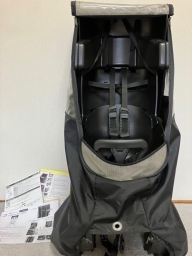自転車用チャイルドシート　後　カバー\u0026高さ出し付き