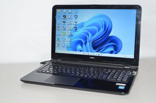 中古良品ノートパソコン Windows11+office NEC LS150/S Celeron-2957U/メモリ4GB/HDD750GB/15.6インチ/WEBカメラ/HDMI/無線内蔵/テンキー