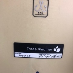 値下げ　サーフボード　スリーウェザー　フィッシュ