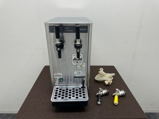 ホシザキ　HOSIZAKI　業務用　２口生ビールサーバー　生ビールディスペンサー　アサヒヘッド付き　DBF-34WA-C