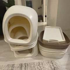 デオトイレ　猫用フード付きトイレ3個