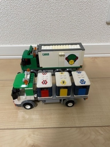 レゴ　ミキサー車　トラック　バス　フォークリフト　救急車　消防車　はたらく車