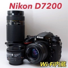 ★Nikon D7200★S数約12100回●トリプルレンズ●W...