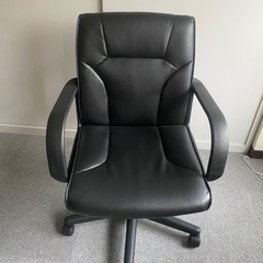 会議テーブル 幅2100×奥行900×高さ700mm + レザーチェア ディレット ロータイプ オフィスチェア 肘付き【5脚セット】