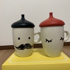 蓋付きマグカップ 2個セット