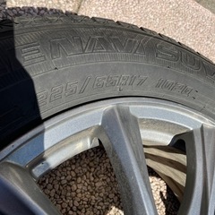 スタッドレスタイヤ 225/65/R17  GOOD YEAR ICE NAVI SUV-スナイデルsnidel レイヤードデザインサテンキャミワンピース 1 M★新品