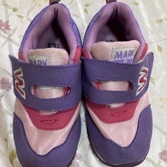 靴 16㎝ 紫ピンク