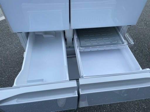 □中古品 日立ノンフロン冷凍冷蔵庫 R-KW57K(XW型) 567L 2019 □中古品 日立ノンフロン冷凍冷蔵庫 R-KW57K(XW型) 567L 2019