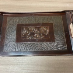 鎌倉彫り　おぼん　トレイ