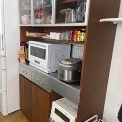 決まりました//unico キッチンボード STRADA 食器棚 