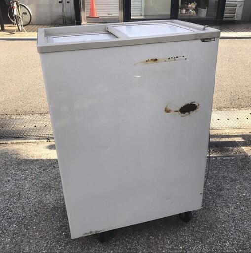 SANDEN サンデン 冷凍ケース PF-120XB-B 120L 100V 冷凍庫 冷凍ストッカー 業務用  白 パール 引取限定