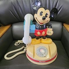 ミッキーマウス　レトロダイヤル式電話機
