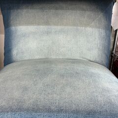 👖一人暮らしさんにも👖未使用 1人掛けソファ デニム タマリビング👖ムーア 青 ブルー ヴィンテージ👖36