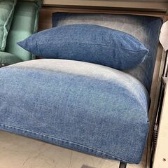 👖一人暮らしさんにも👖未使用 1人掛けソファ デニム タマリビング👖ムーア 青 ブルー ヴィンテージ👖36