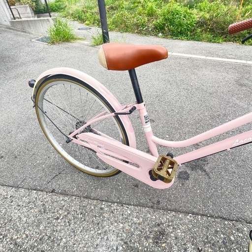 Locomoco26インチの女子向け自転車 適正身長約130~160cm (エコチャリ