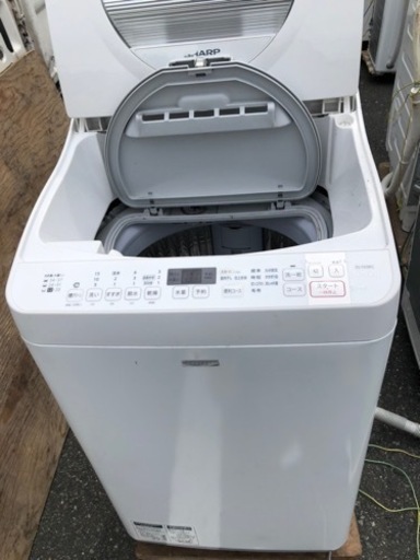❗️人気北九州市内配送無料保証付きSHARP シャープ ES-TX5RC-W 洗濯