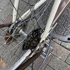 【中古】26インチ　白　６段変速　税込・整備済 中古】26インチ 白 6段変速 税込・整備済