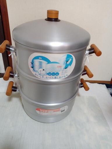 新品♦️超超超激安♦️大きめ２段蒸し器♦️未使用♦️自宅保管中♦️かなりお値打ちにてお譲り致します♦️おすすめ♦️お早めにどうぞ