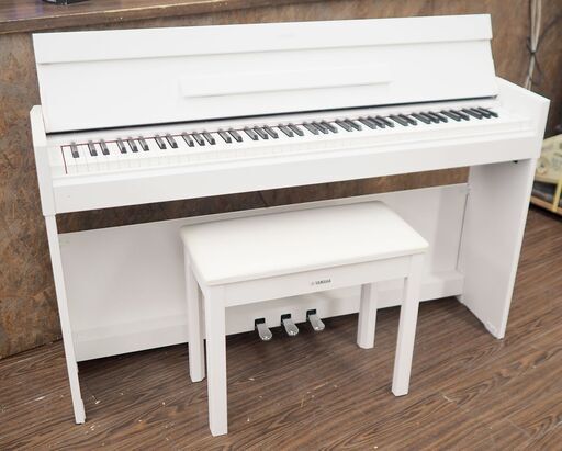 札幌 引取歓迎 YAMAHA/ヤマハ 電子ピアノ アリウス YDP-S52 ホワイト 88鍵盤 2016年製 専用イス付き