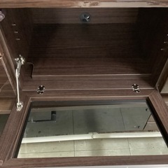 テレビボード　ニトリ　扉•引き出し付き　ポスティア　ダークブラウン