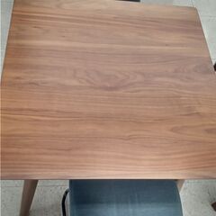 ★ジモティ割あり★  ダイニングセット2人掛け 茶色 H70×D80×W80 クリーニング済み TJ1998